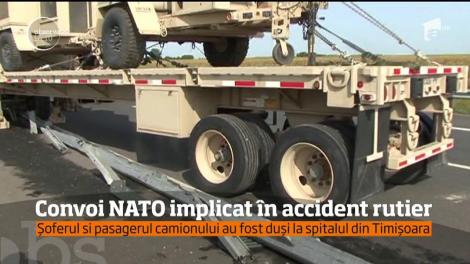 Convoi NATO, implicat într-un accident rutier! Doi militari americani au ajuns la spital