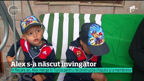 Minunile există. Iar exemplul cel mai bun este Alex Botorea, băiatul mutilat de o explozie în timp ce se juca în curtea casei