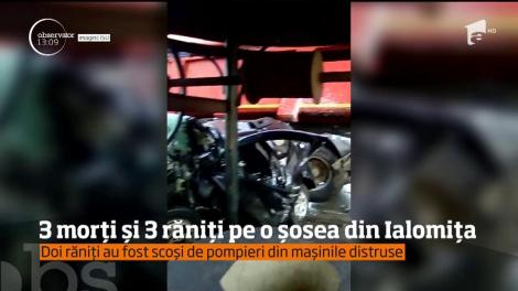 Trei vieţi a fost spulberate pe şosea. S-a întâmplat pe DN 2 Bucureşti-Urziceni, în apropiere de comuna Sineşti