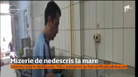 Mizerie de nedescris la mai multe autoserviri din Eforie Nord