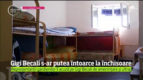 Reprezentanţii gardienilor îl vor înapoi după gratii pe Gigi Becali