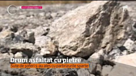 Cu maşinile în service. Direct acolo au ajuns sute de şoferi după ce au traversat drumul naţional 57, prin judeţul Gorj