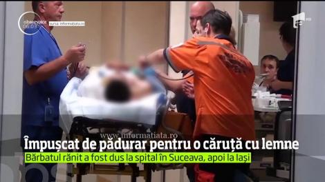 Un tânăr de 28 de ani a ajuns în stare gravă la spital, după ce a fost împuşcat de un pădurar, pe un fond forestier din judeţul Suceava