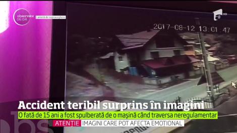 Un accident cumplit a fost surprins de camerele de supraveghere, în judeţul Neamţ