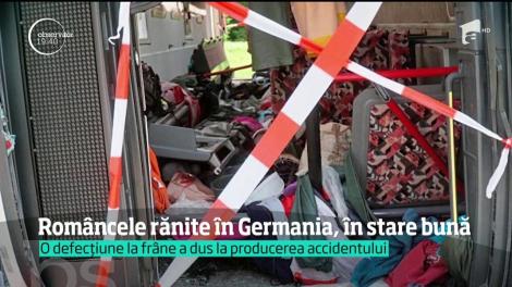 Româncele implicate în accidentul rutier din Germania se află în stare bună