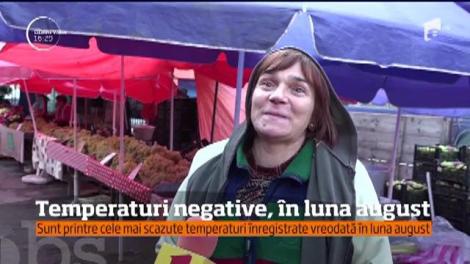 Temperaturi cu MINUS la final de august! Locuitorii din Harghita au scos de la naftalină direct hainele de iarnă