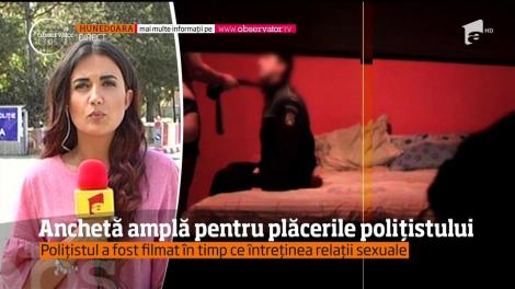 Parchetul Tribunalului Hunedoara a fost sesizat în cazul poliţistului care a fost înregistrat în timpul unei partide de sex