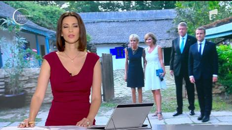 Soţii Macron, cuceriţi de România