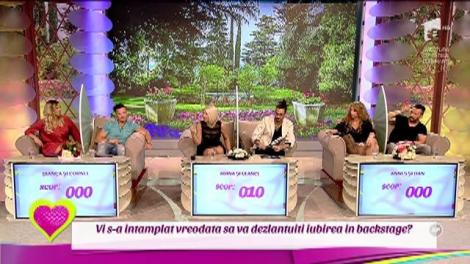 Dragoste şi alte nebunii. Vi s-a întâmplat vreodată să va dezlănţuiţi iubirea în backstage? Adina: "Glance e focusat pe fanele lui, nu pe mine"