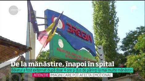 Copilul despre care un sat întreg spunea că are puteri paranormale a fost scos pe semnătură de părinţi din spital şi dus la mănăstire