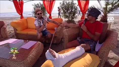 Noul sezon "Neatza" a început în forță, cu Răzvan în ghips: "A fost singura mea idee prin care Antena 1 să-mi angajeze un şofer personal!". PăI, suntem golani sau nu mai suntem?