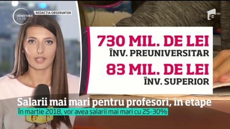 Veste proastă pentru profesori. Salariile nu vor mai creşte de la 1 ianuarie