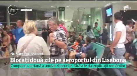 Sute de români şi-au încheiat vacanţa cu un scandal pe aeroportul din Lisabona