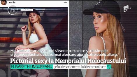 Revoltă pe Internet. Cântăreaţa Xonia a pozat sexy la Monumentul Holocaustului din Capitală