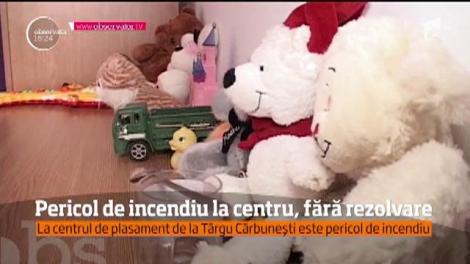 Pericol de incendiu la centrul de plasament de la Târgu Cărbuneşti