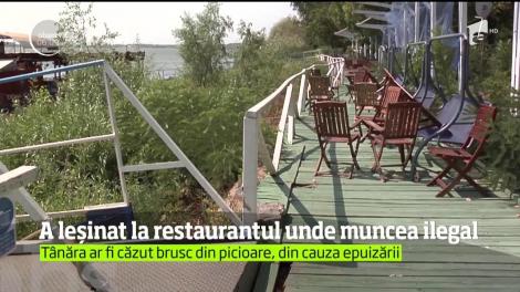 O adolescentă a leşinat la locul de muncă  un restaurant de pe malul Dunării, în Galaţi