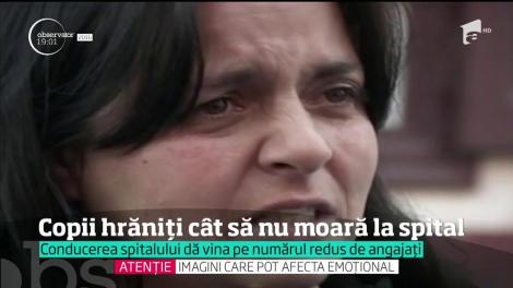 Imagini dure filmate în spitalul de pediatrie din Sibiu, unde copiii sunt hrăniți cât să nu moară