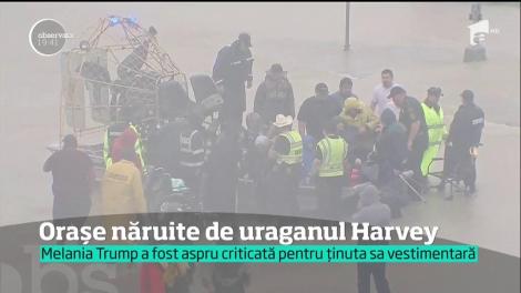 Melania Trump, pe tocuri spre inundațiile din Texas