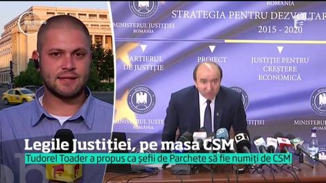 Legile Justiţiei au ajuns pe masa CSM