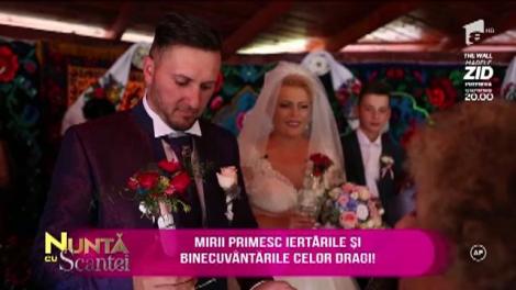 Obiceiurile matrimoniale maramureşene sunt respectate cu sfinţenie de miri! Bebe şi Rodica primesc binecuvântarea celor dragi. Cel mai emoţionant moment!