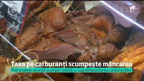 Taxa pe carburanti scumpește mâncarea. Pâinea, laptele, carnea şi legumele vor costa mai mult chiar şi cu 15%