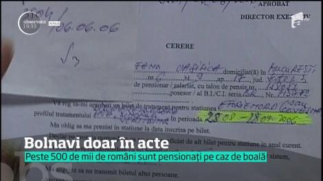 Controale aspre şi fără precedent în cazul pensionaţilor pe caz de boală