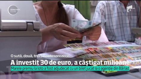 Marele premiu la Loto, adjudecat de un bilet jucat la o agenție din Bârlad