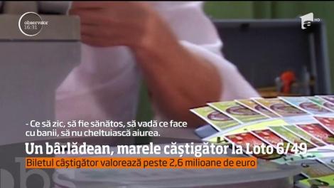 Un bârlădean, marele câștigător la Loto 6/49. Biletul norocos valorează peste 2,6 milioane de euro