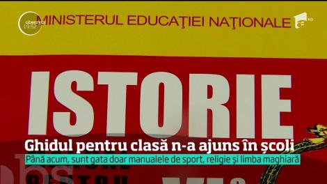 N-avem nici manuale, nici ghid! Îndrumătorul pentru profesorii care predau la clasa a cincea nu e nici acum gata
