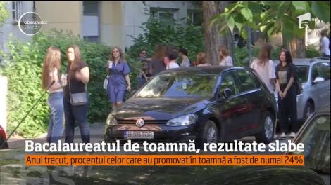 Bacalaureatul de toamnă, rezultate slabe