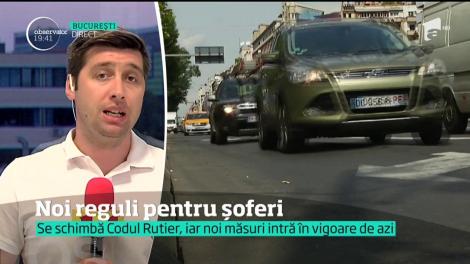 Noi reguli pentru şoferi