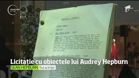 Licitaţie cu obiecte din colecţia personală a actriţei Audrey Hepburn