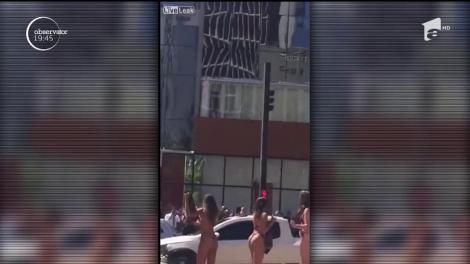 Câteva fete sexy au provocat un accident rutier în Brazilia
