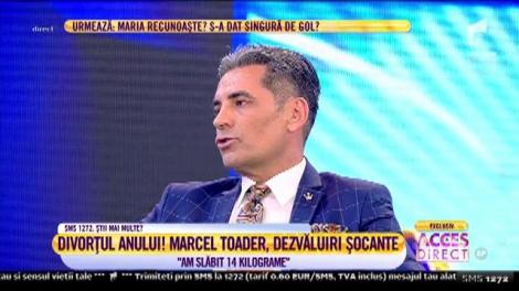 Divorţul anului! Marcel Toader: "Am slăbit 14 kilograme"