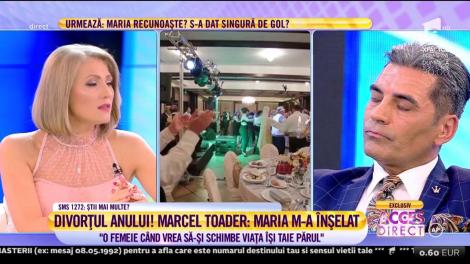 Divorţul anului! Mirela Vaida: "Maria te-a înşelat cu mai mulţi bărbaţi?" Marcel Toader: "Da"