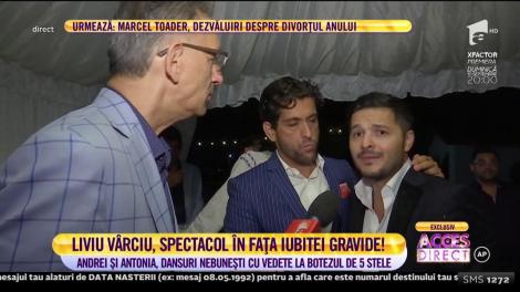 Liviu Vârciu, show total la botezul anului! Liviu Vârciu îl sărută pe gură pe Cezar Ouatu