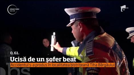 O femeie din Bistriţa-Năsăud a fost spulberată de o maşină condusă de un şofer beat!
