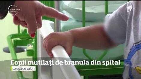 Un băiat de doi ani a suferit o infecție gravă la brațul drept, după ce medicii din Slatina i-au pus o branulă