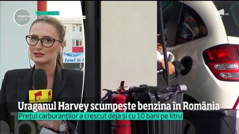Uraganul Harvey scumpeşte benzină din România