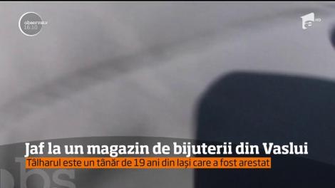 Jaf la un magazin de bijuterii din centru Vasluiului