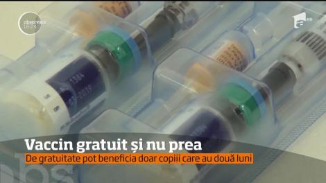 Vaccinul pneumococic este gratuit numai pentru copiii până în două luni