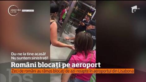 Haos pe aeroportul din Lisabona. Din nou, zeci de români au rămas blocaţi acolo fără să ştie ce se întâmplă