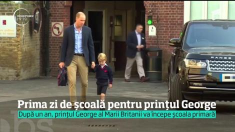 Prima zi de şcoală pentru prinţul George