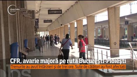 Este haos pe calea ferată între Bucureşti şi Ploieşti