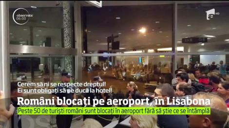 S-a declanşat haosul pe aeroportul din Lisabona, unde peste 50 de turişti români sunt blocaţi fără să ştie ce se întâmplă
