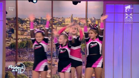 Spectacol la Prietenii de la 11! Majoretele de la "Cheers all stars" fac senzație în platou