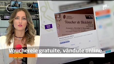 Voucherele acordate de Primăria Capitalei se vând pe internet