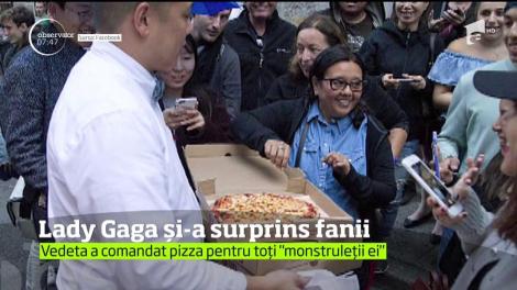 Pentru că nu a putut susține concertul, Lady Gaga a comandat pizza pentru toți fanii