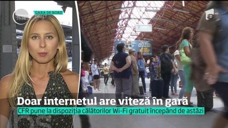 CFR pune la dispoziția călătorilor internet gratuit