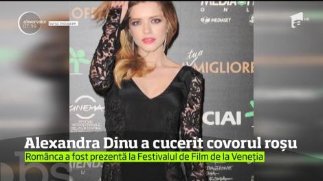 Alexandra Dinu i-a cucerit pe cei prezenţi la Festivalul de Film de la Veneţia